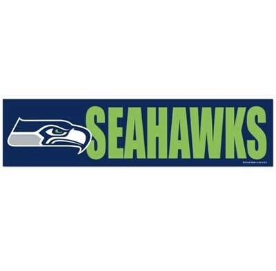 Seattle Seahawks 3" x 12" Bumper Sticker
