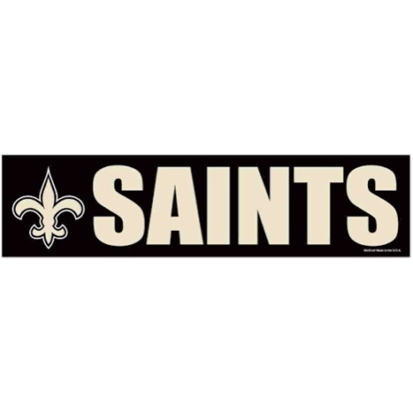 New Orleans Saints 3" x 12" Bumper Sticker