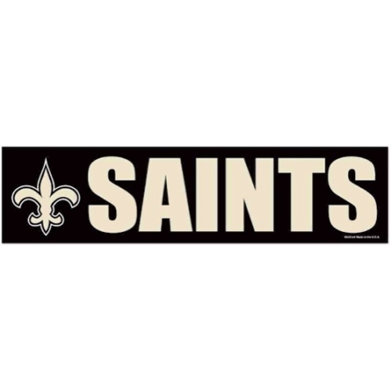 New Orleans Saints 3" x 12" Bumper Sticker