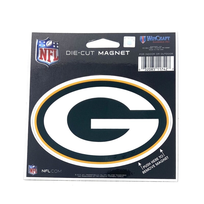 Green Bay Packers Die Cut Logo Magnet