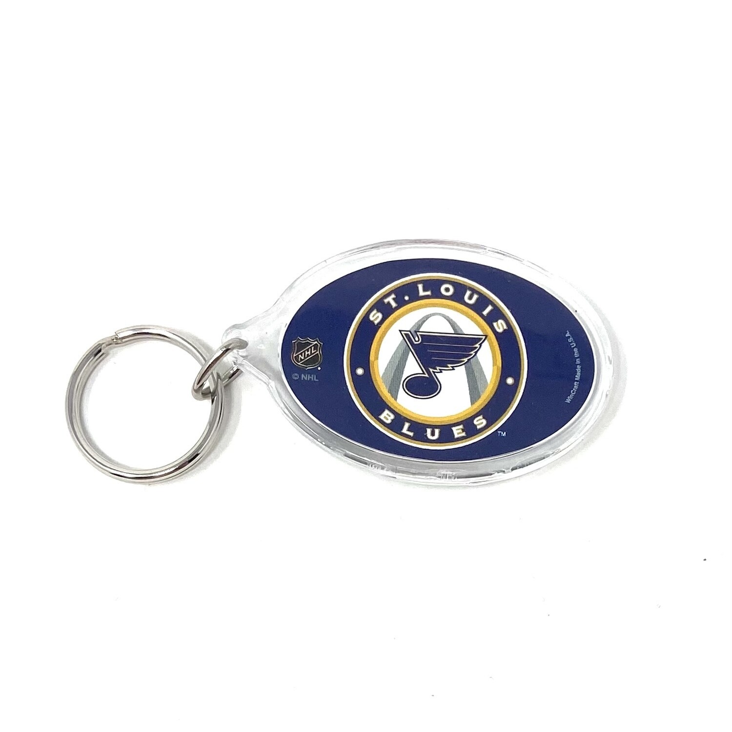 St. Louis Blues Oval Acrylic Key Ring