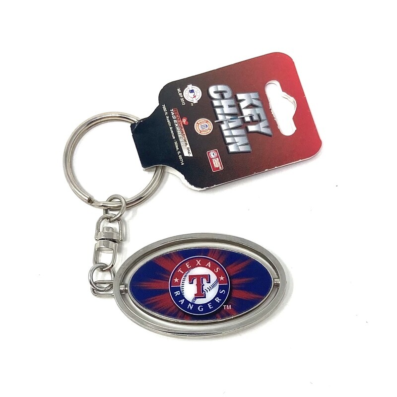 Texas Rangers Metal Key Ring