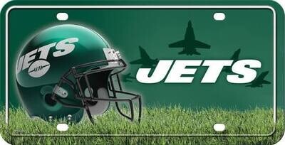 New York Jets Lightweight Metal License Plate