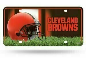 Cleveland Browns Lightweight Metal License Plate