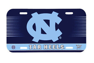 North Carolina Tar Heels Plastic License Plate