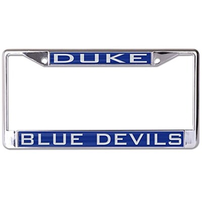 Duke Blue Devils Laser Chrome Metal License Plate Frame