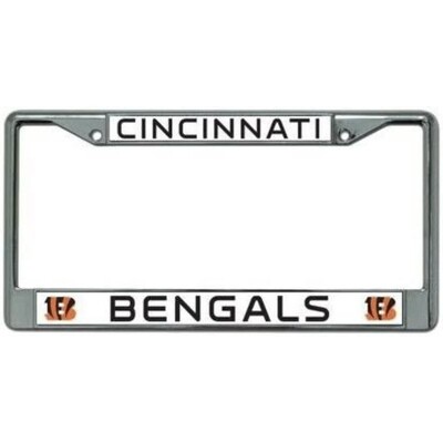 Cincinnati Bengals Chrome Metal License Plate Frame Cincinnati Bengals Chrome Metal License Plate Frame