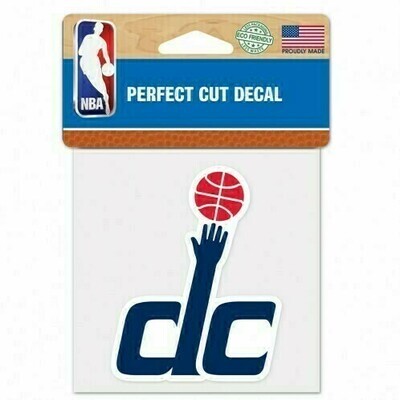 Washington Wizards 4 Washington Wizards 4" x 4" Perfect Cut Color Decal