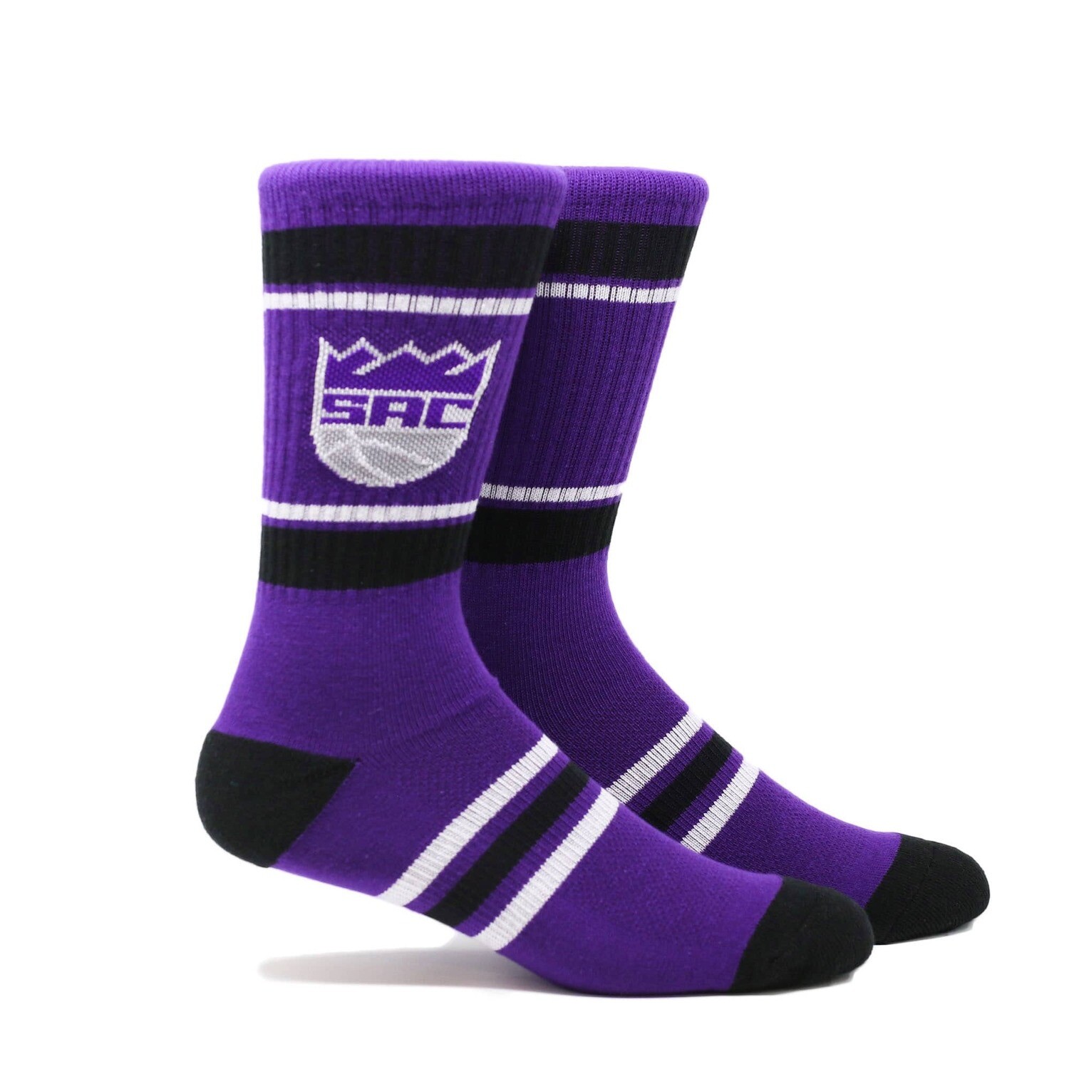 Sacramento Kings Men's Striped Crew Socks