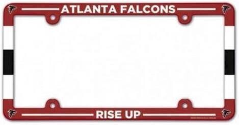 Atlanta Falcons Plastic License Plate Frame Atlanta Falcons Plastic License Plate Frame