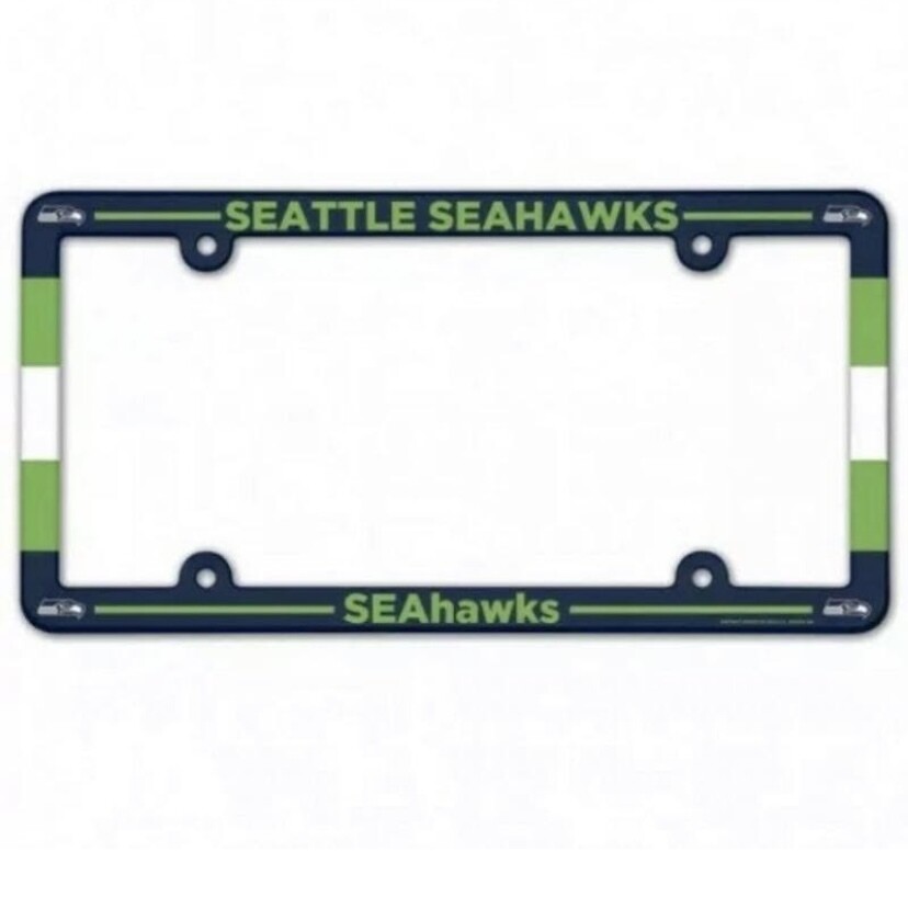 Seattle Seahawks Plastic License Plate Frame