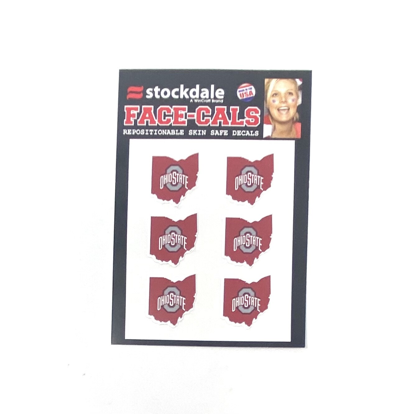 Ohio State Buckeyes Face-Cals Temporary Tattoos