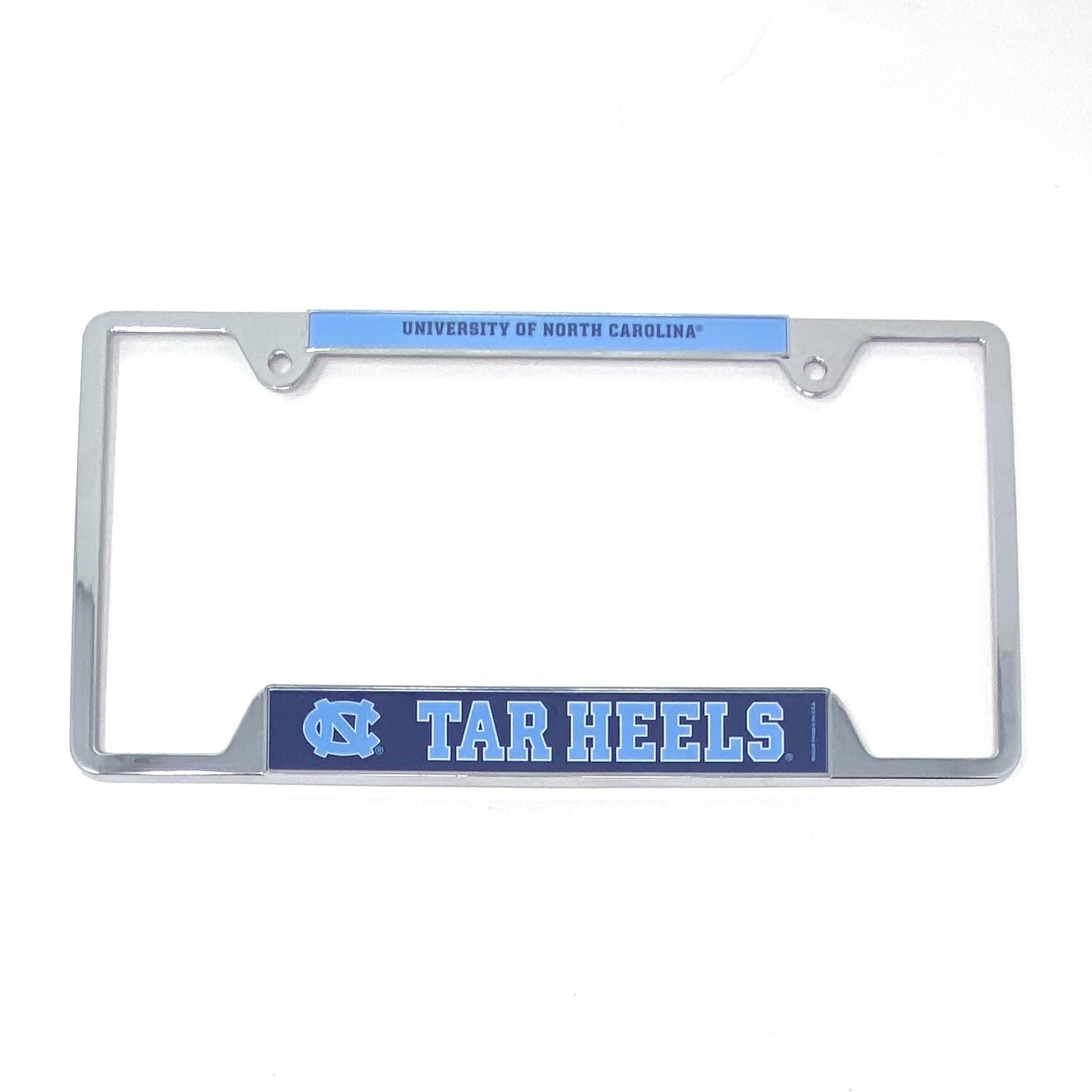 North Carolina Tar Heels Chrome Metal License Plate Frame