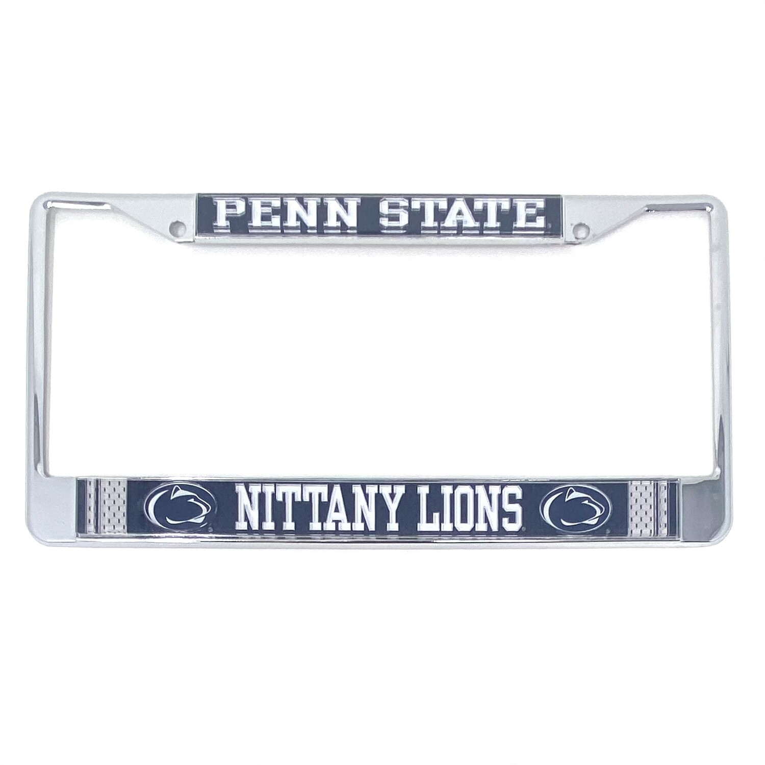 Penn State Nittany Lions Jersey Chrome Metal License Plate Frame