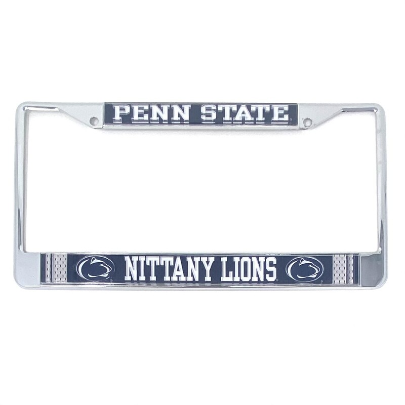 Penn State Nittany Lions Jersey Chrome Metal License Plate Frame