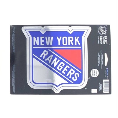 New York Rangers Die Cut Chrome Magnet