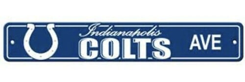 Indianapolis Colts Avenue 4" x 24" Team Street Sign