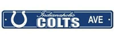 Indianapolis Colts Avenue 4" x 24" Team Street Sign