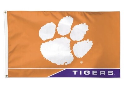 Clemson Tigers 3' x 5' Deluxe Flag Clemson Tigers 3' x 5' Deluxe Flag