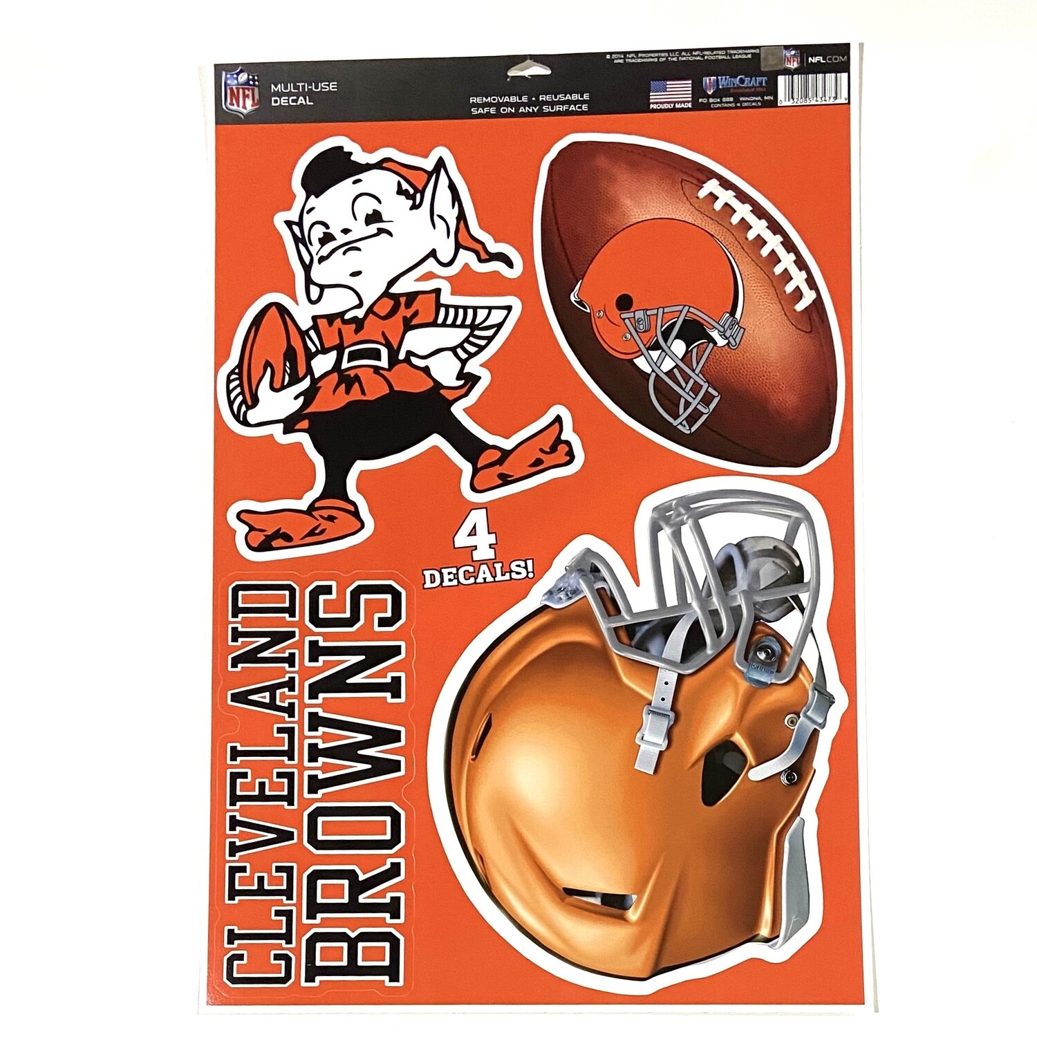 Cleveland Browns 11" x 17" Multi-Use 4 Piece Decal