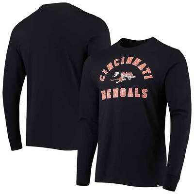 Cincinnati Bengals Men’s 47 Brand Black Legacy Long Sleeve Shirt Cincinnati Bengals Men’s 47 Brand Black Legacy Long Sleeve Shirt