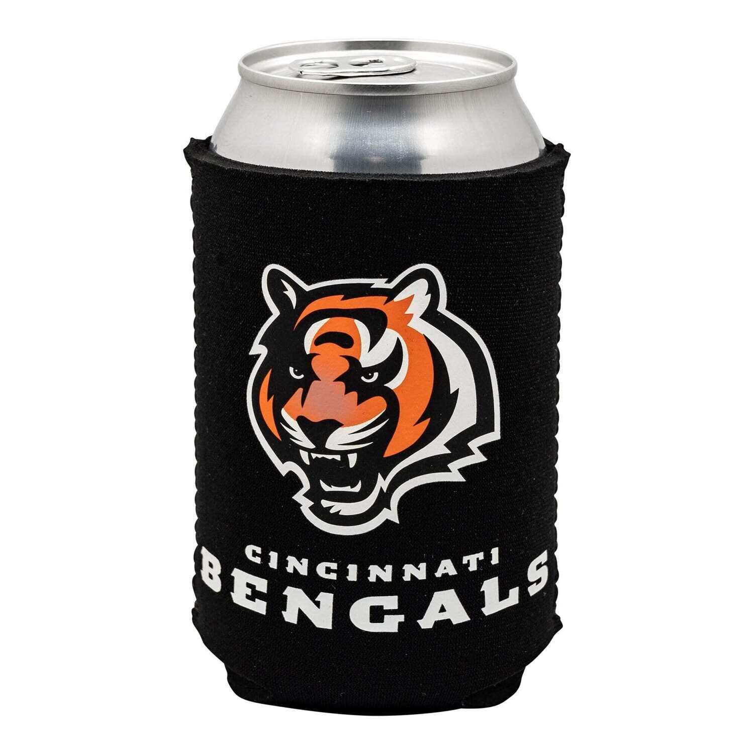 Cincinnati Bengals Black 12 Ounce Can Cooler Koozie