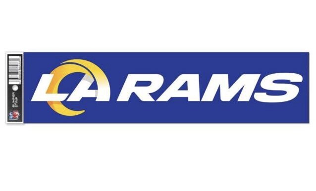 Los Angeles Rams 3" x 12" Bumper Sticker