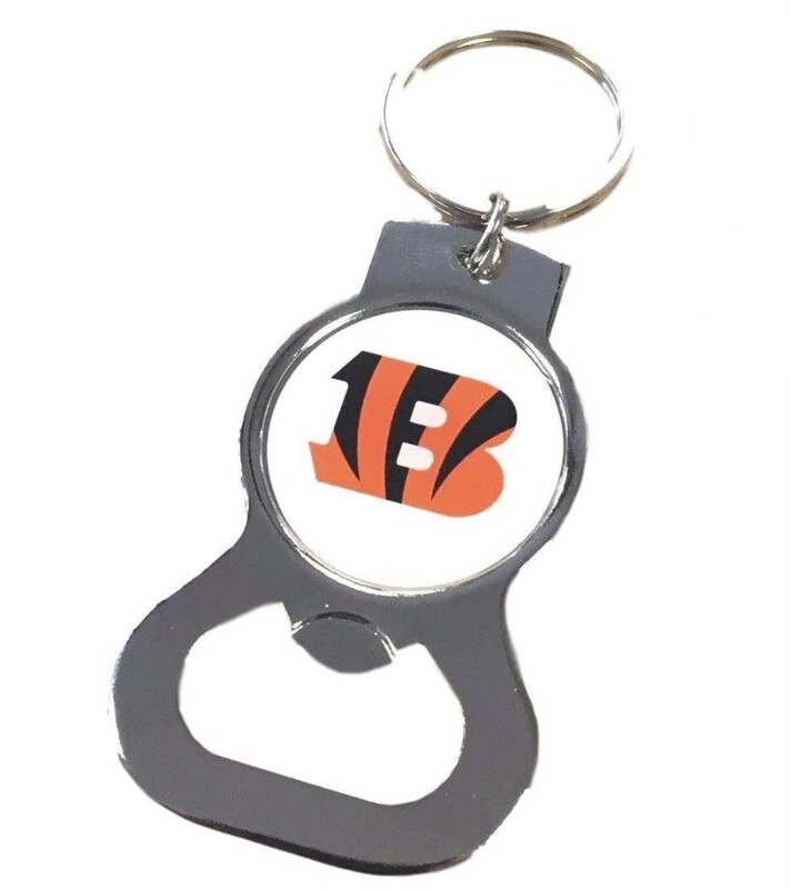 Cincinnati Bengals Metal Key Ring and Bottle Opener