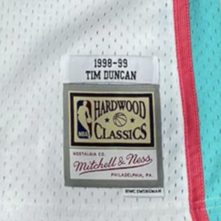 Tim Duncan San Antonio Spurs Mitchell & Ness Reload 2.0 Name