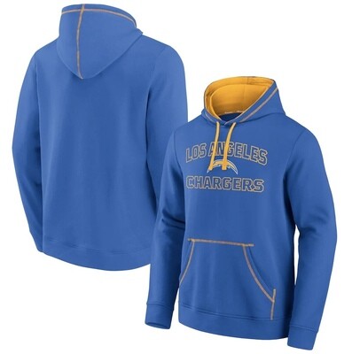 Los Angeles Chargers Men's Powder Blue Fanatics Branded Tiebreaker Pullover Hoodie