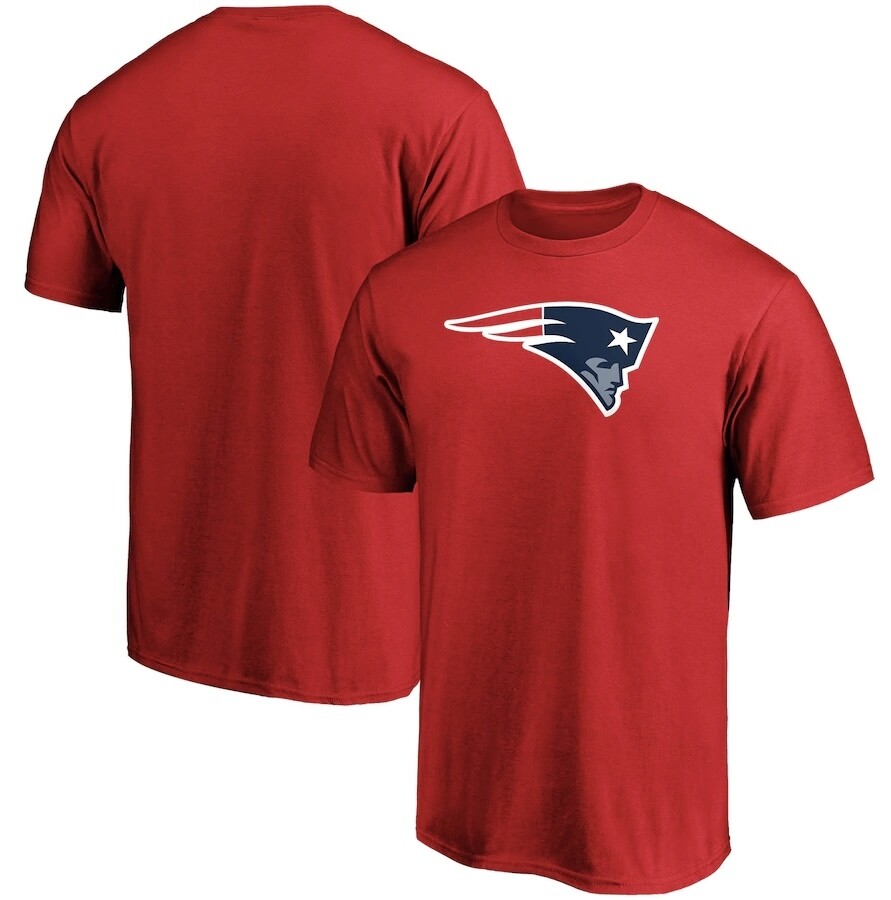 New England Patriots Men's Fanatics Branded Red Primary Team Logo T-Shirt