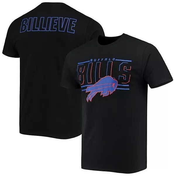 Buffalo Bills Men’s Black Billieve Fan T-Shirt