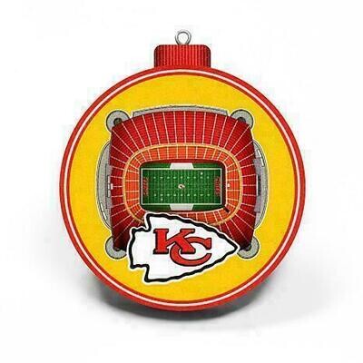 Kansas City Chiefs 3D Stadium View Ornament