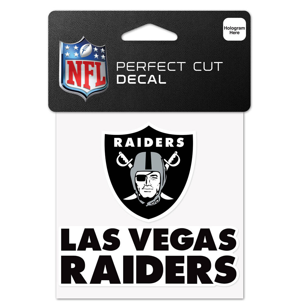 Las Vegas Raiders 4" x 4" Perfect Cut Color Decal