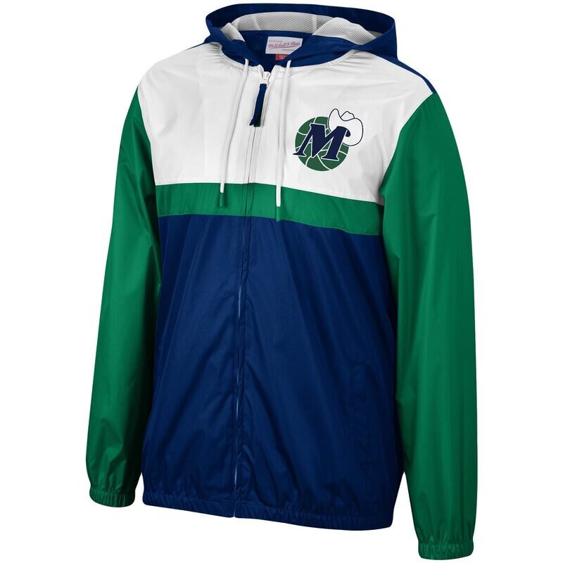 Dallas Mavericks Men’s Mitchell & Ness Game Day Windbreaker Full-Zip Jacket