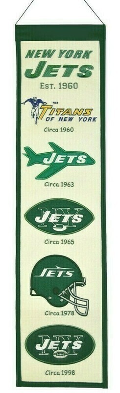 New York Jets 8" x 32" Heritage Banner