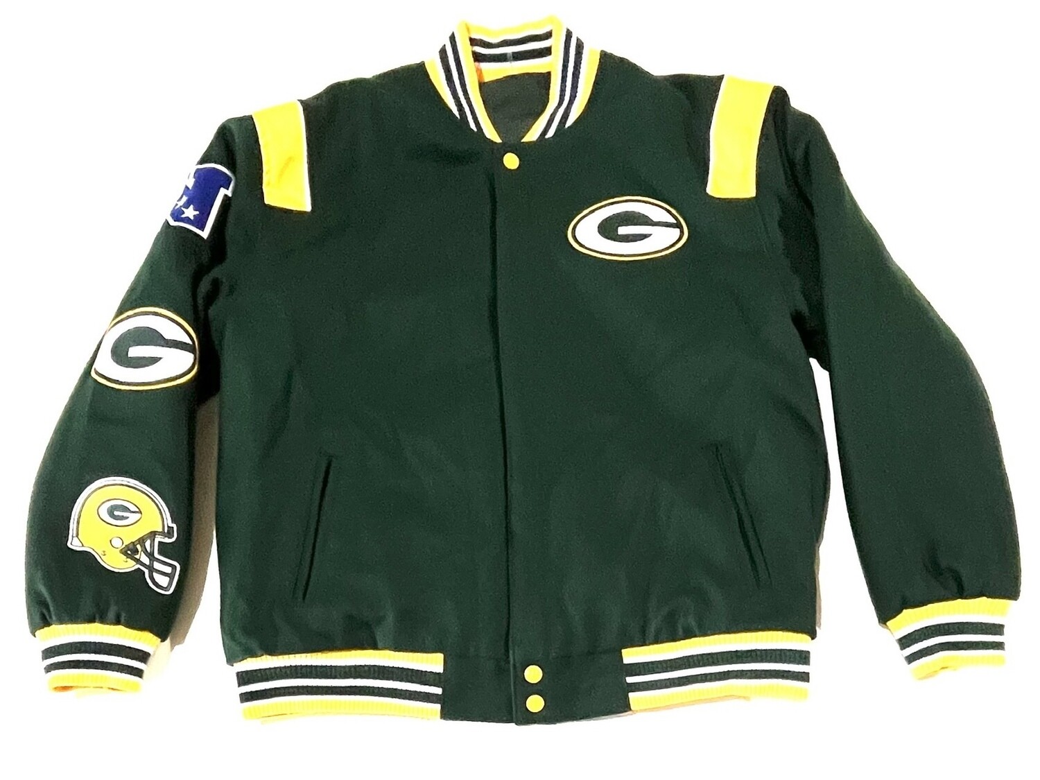 Green Bay Packers Men s Reversible Full Button Jacket