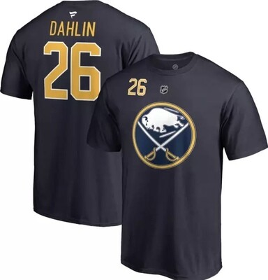 Buffalo Sabres Rasmus Dahlin Navy Men’s Fanatics Name & Number T-Shirt