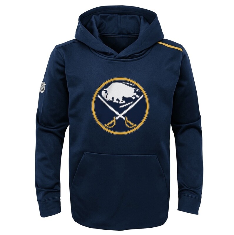 Buffalo Sabres Youth Navy Authentic Pro Rinkside Pullover Hoodie Buffalo Sabres Youth Navy Authentic Pro Rinkside Pullover Hoodie