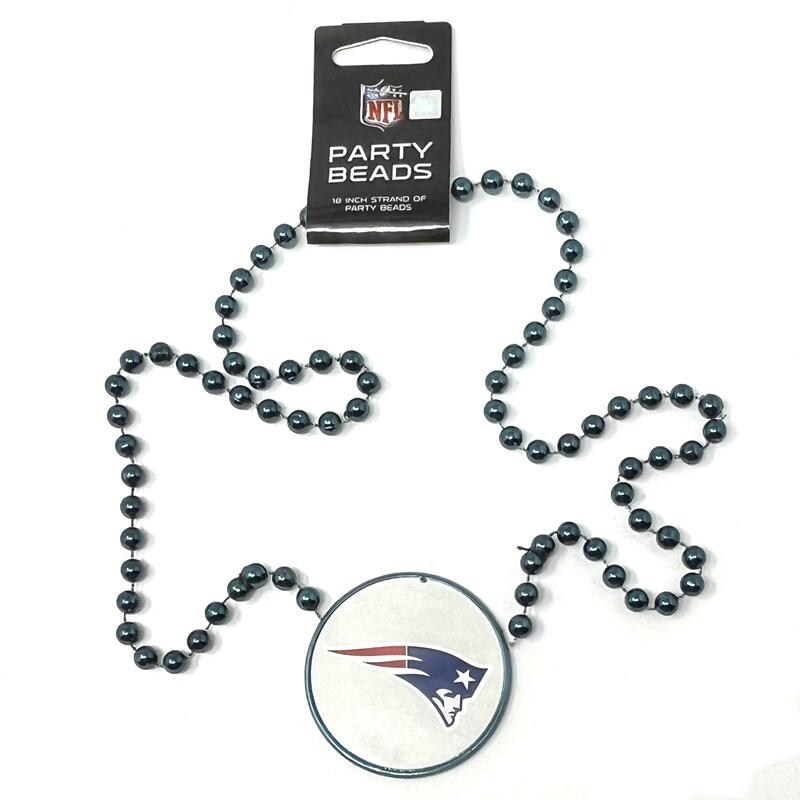 New England Patriots Party Beads Necklace