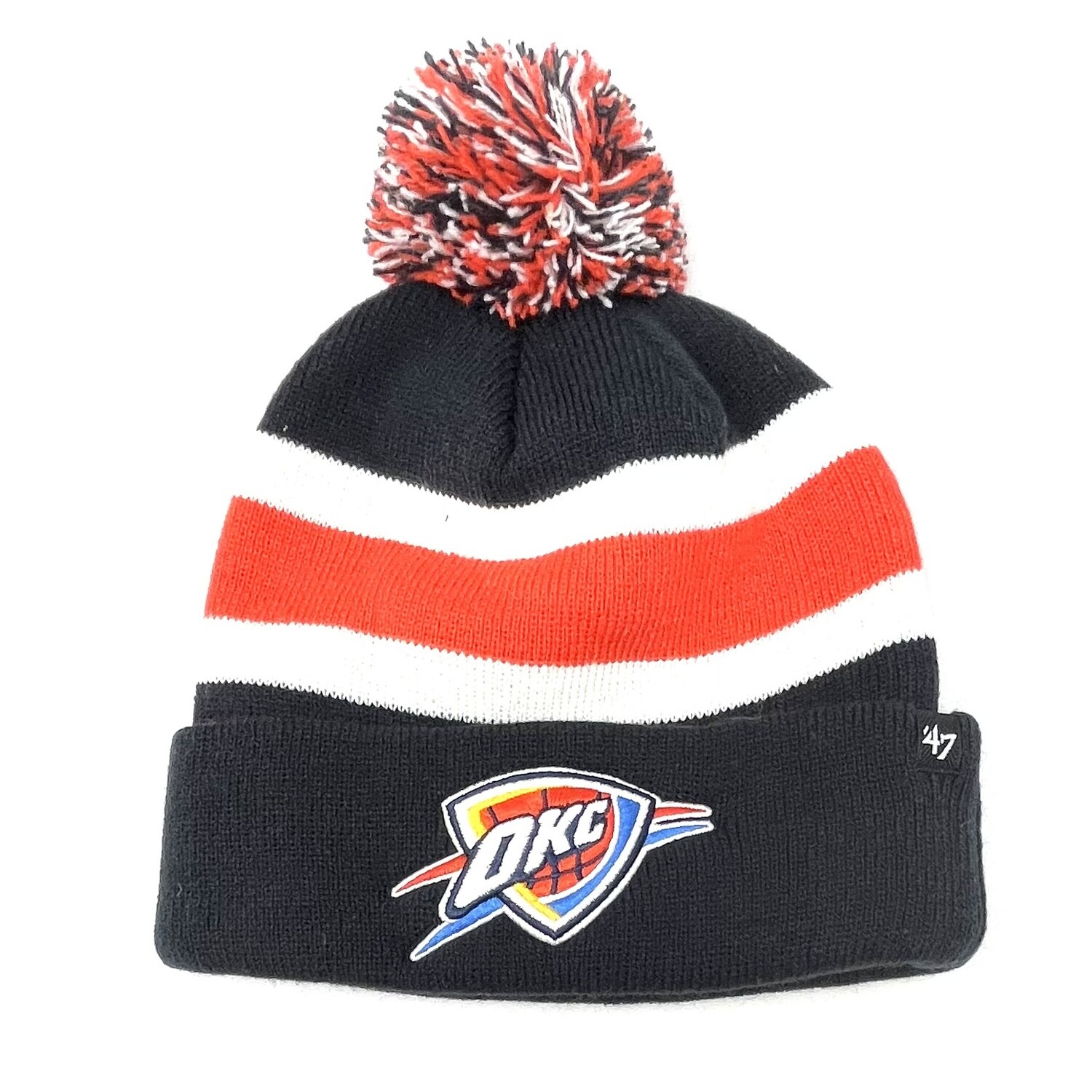 Oklahoma City Thunder 47 Brand Men’s Cuffed Pom Knit Hat