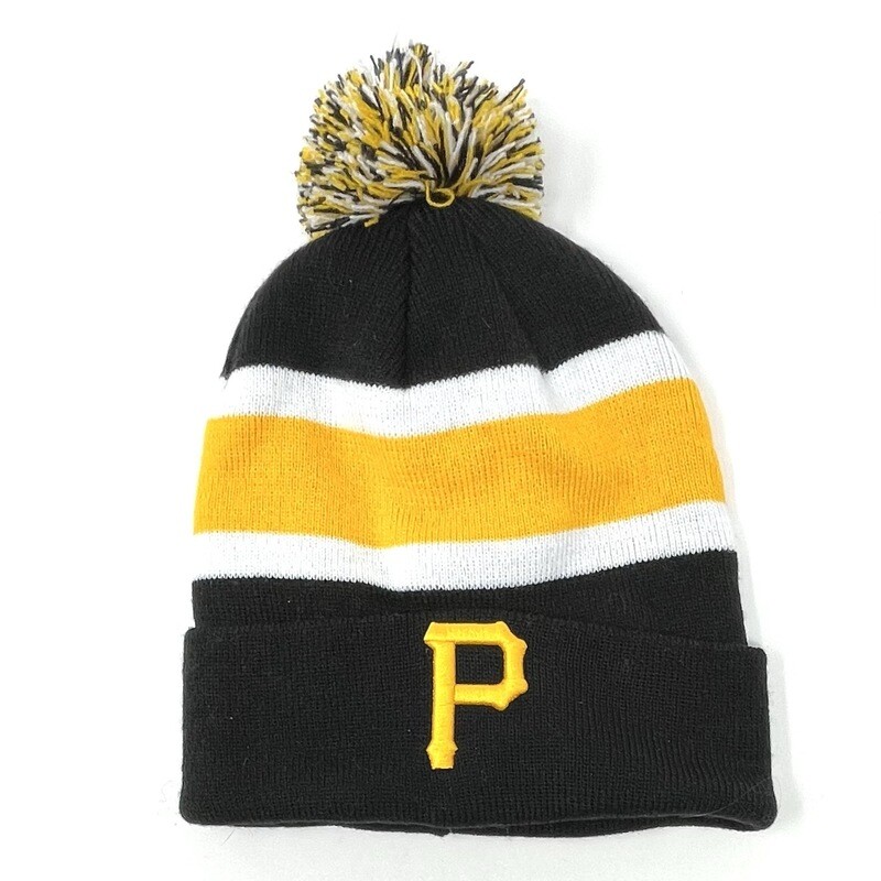 Pittsburgh Pirates Men's Cuffed Pom Knit Hat Pittsburgh Pirates Men's Cuffed Pom Knit Hat
