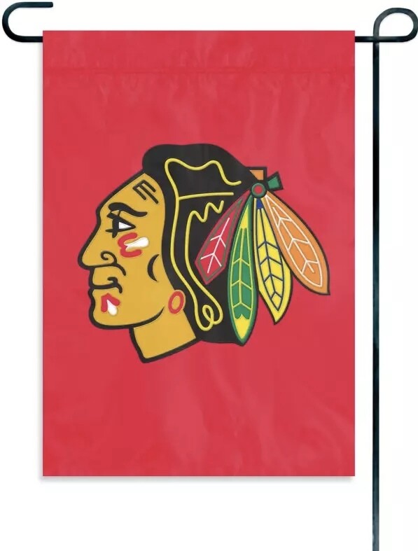 Chicago Blackhawks 10.5" x 15" Party Animal Garden Flag