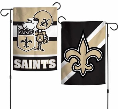 New Orleans Saints 12.5" x 18" Premium 2-Sided Garden Flag