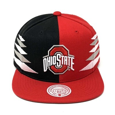 Ohio State Buckeyes Men’s Diamond Cut Mitchell & Ness Snapback Hat