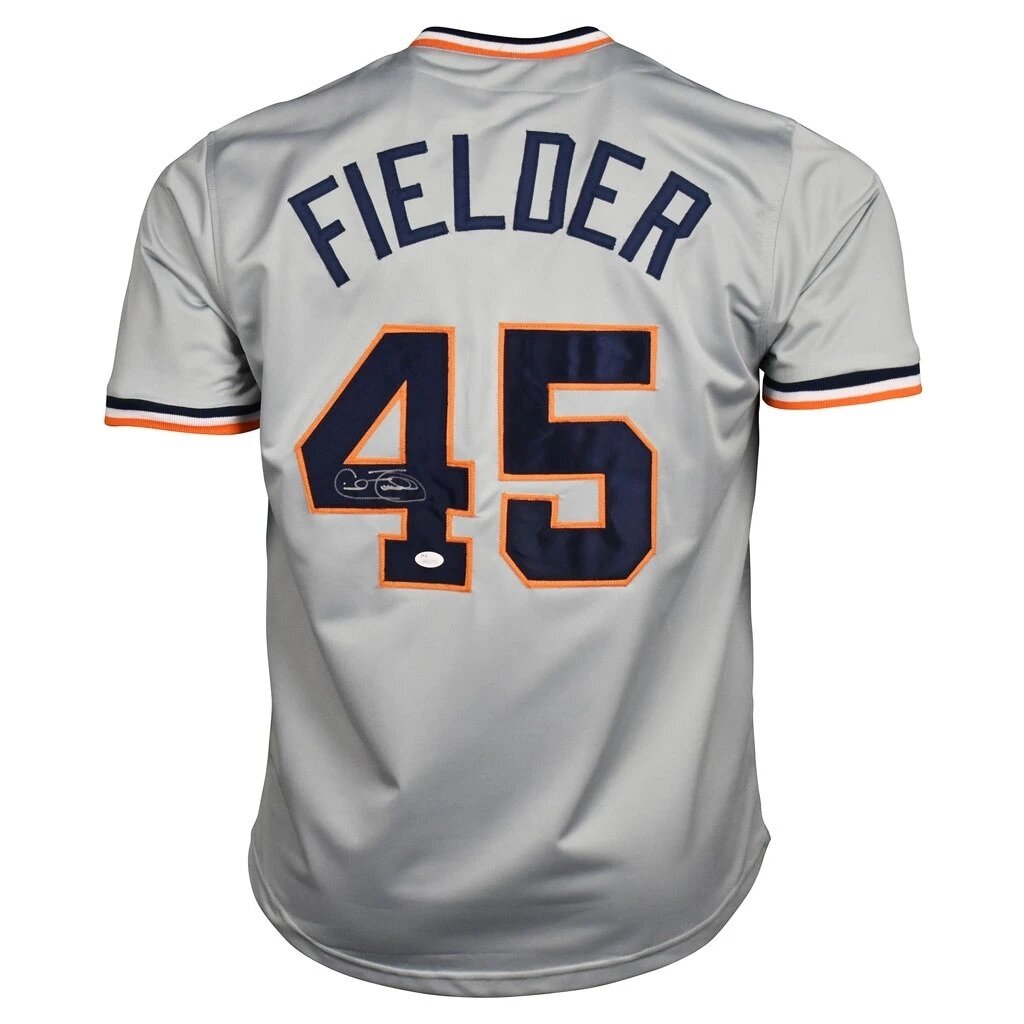 Lot Detail - 1993 Cecil Fielder Game Used & Signed Detroit Tigers Home  Jersey (JSA)