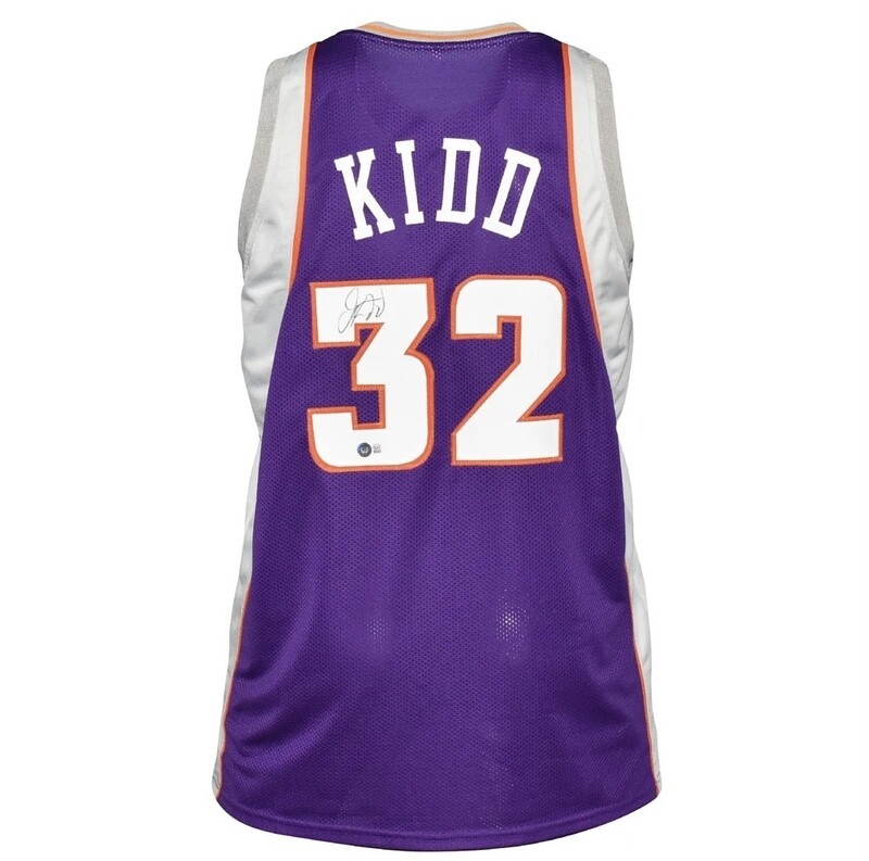 Phoenix Pro Style Jason Kidd Purple Autographed Jersey
