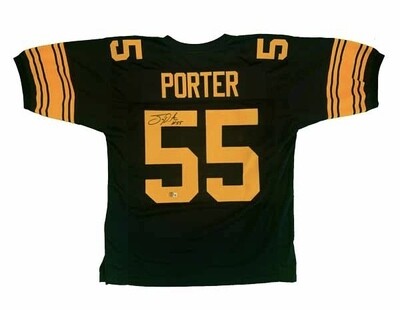 Pittsburgh Pro Style Joey Porter Color Rush Autographed Jersey
