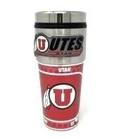 Utah Utes 16oz Travel Tumbler