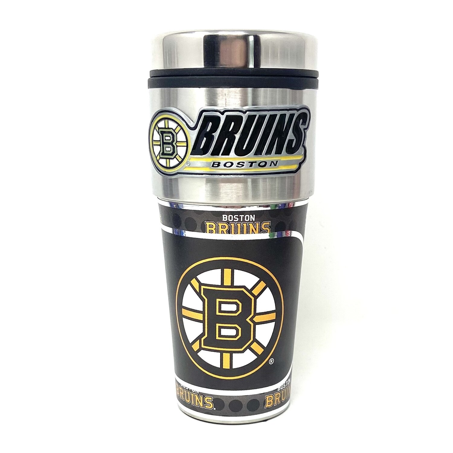 Boston Bruins 16oz Travel Tumbler